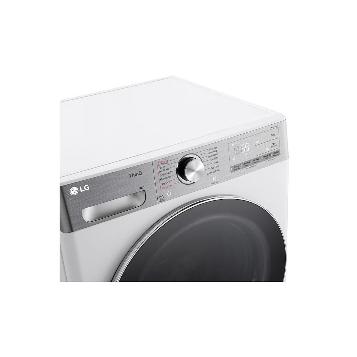 LG Πλυντήριο Ρούχων 9kg με Ατμό 1400 Στροφών F4WR909P3W