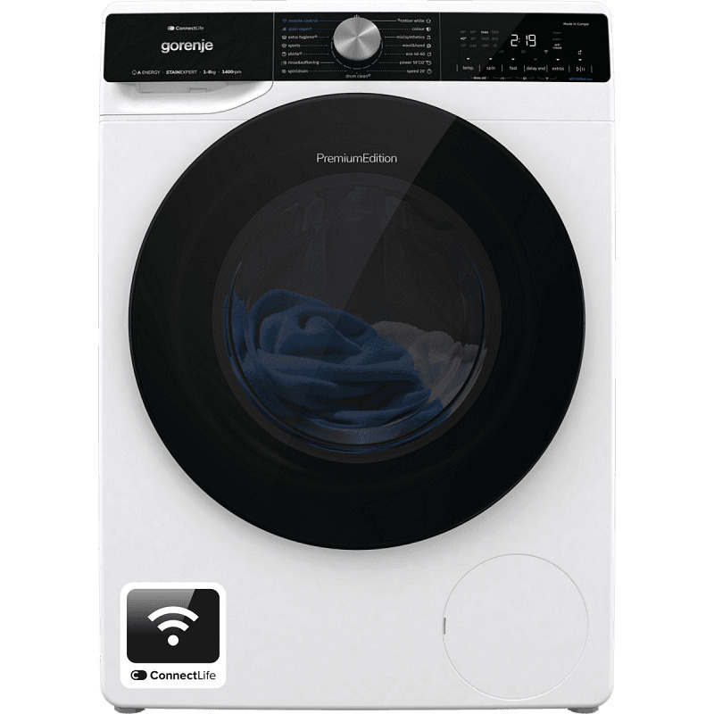 Gorenje Πλυντήριο Ρούχων 8kg 1400 Στροφών WNS84A2TWIFI