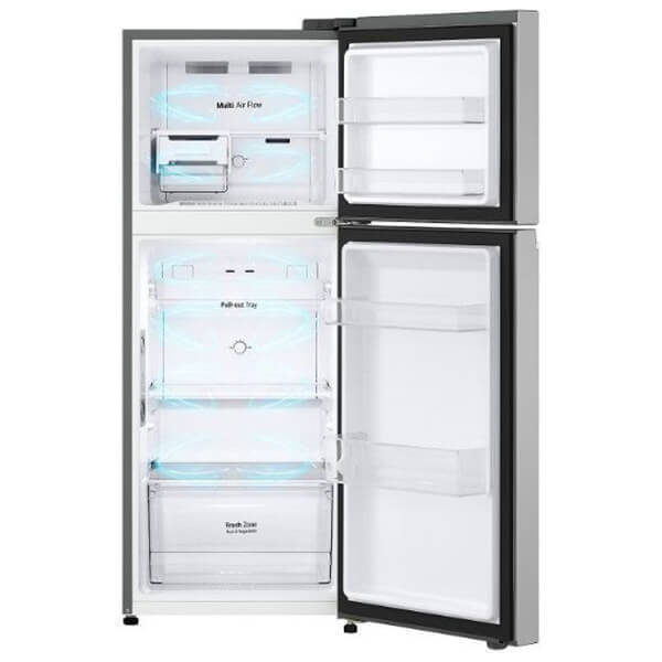 LG GTBV22PYGKD Ψυγείο Δίπορτο Total NoFrost Υ144.5xΠ55.5xΒ63.7εκ. Inox