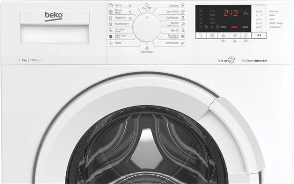 Beko Πλυντήριο Ρούχων 8kg με Ατμό 1400 Στροφών WUE8726XST