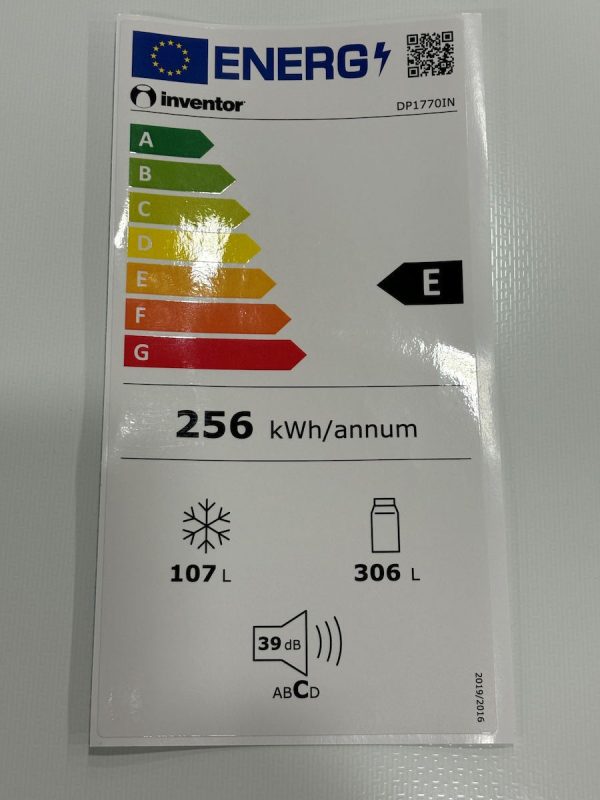 Inventor DP1770IN Ψυγείο Δίπορτο NoFrost Υ172.3xΠ70xΒ67εκ. Inox