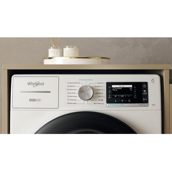 Whirlpool Πλυντήριο Ρούχων 9kg με Ατμό 1400 Στροφών W8 99AD SILENCE EE