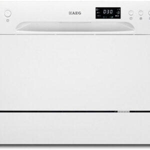 AEG F56202W0 Πλυντήριο Πιάτων Πάγκου 55cm για 6 Σερβίτσια Λευκό