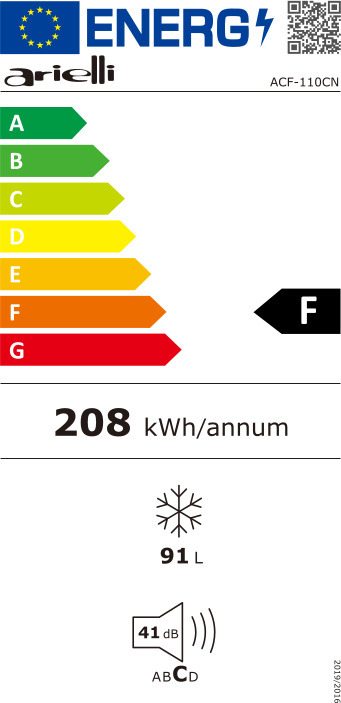 Arielli ACF-110CN Καταψύκτης Μπαούλο 91lt