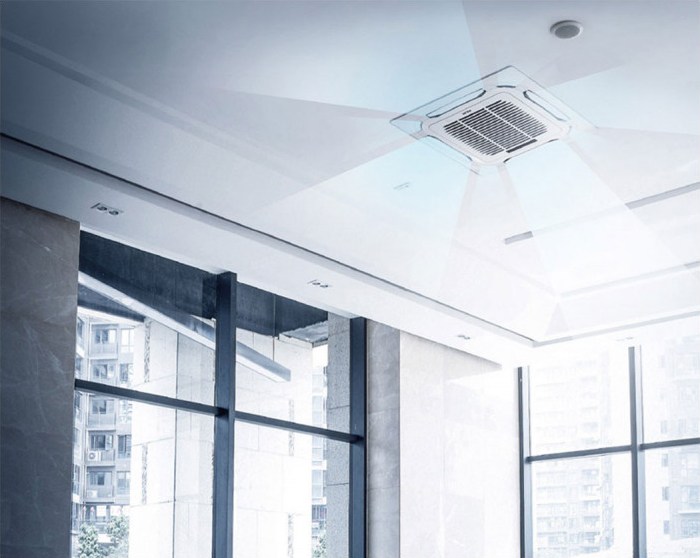 AUX ALCA-H24/NDR3HAB/AL-H24/NDR3A Επαγγελματικό Κλιματιστικό Inverter Κασέτα 24000 BTU με Ψυκτικό Υγρό R32