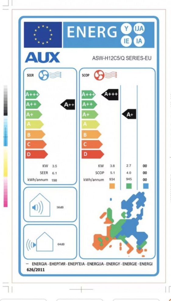 AUX ASW-H12C5B4/QCR3DI-C0