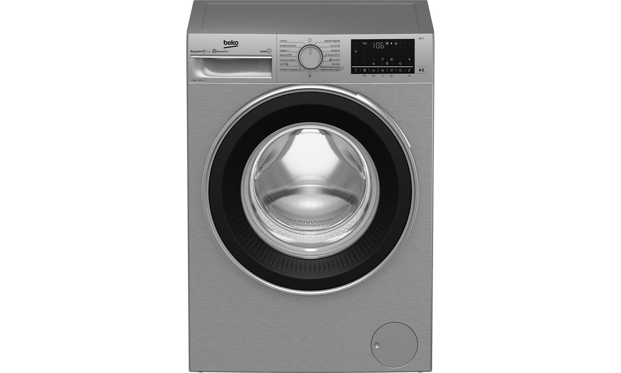 Beko B3WFT58220X Πλυντήριο Ρούχων 8kg 1200 Στροφών