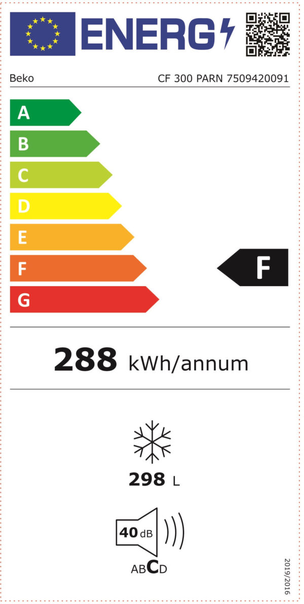 Beko CF300PARN Καταψύκτης Μπαούλο 298lt