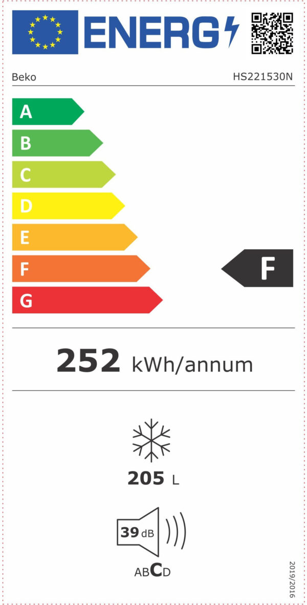 Beko HS221530N Καταψύκτης Μπαούλο 205lt