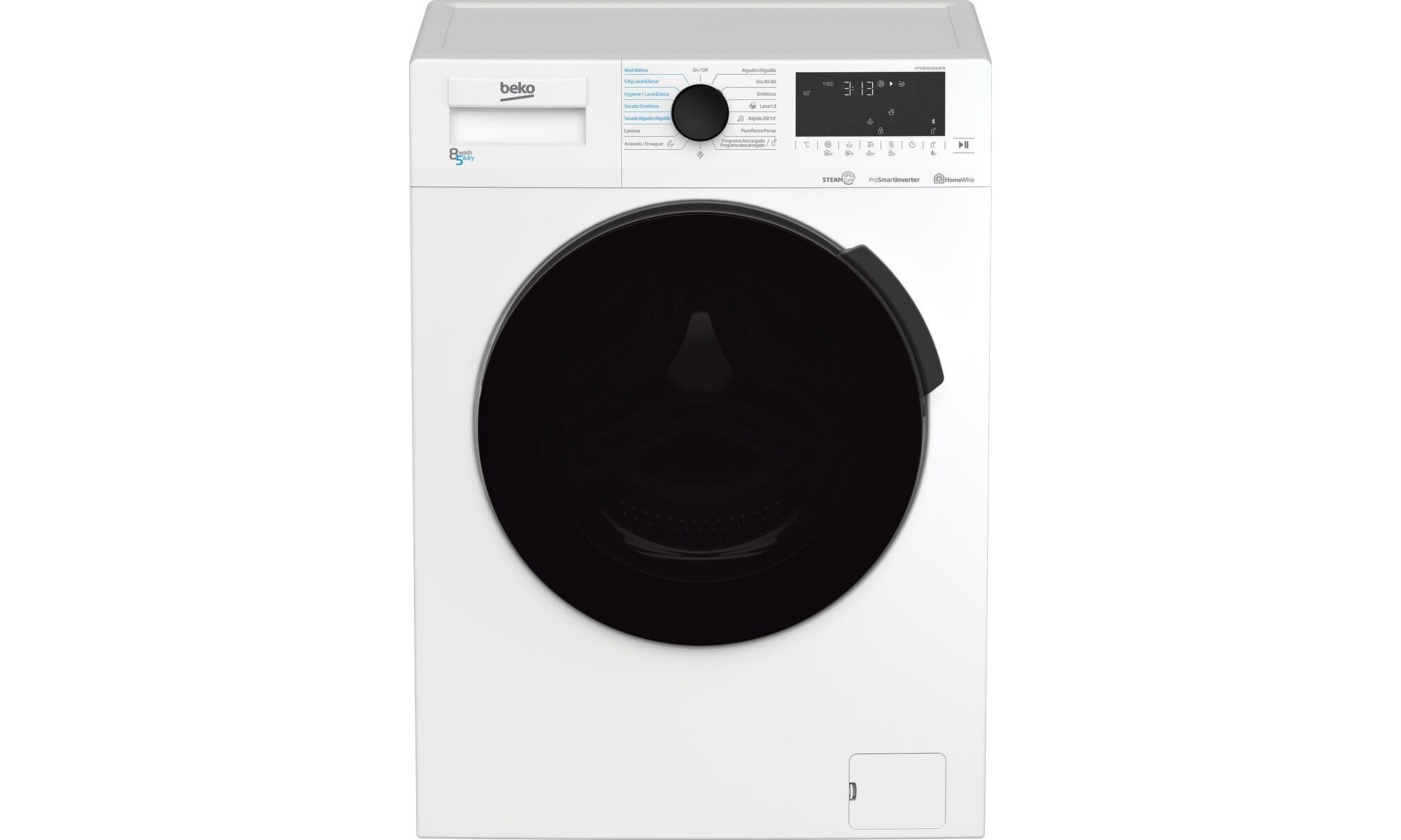 Beko HTV8716DSWBTR Πλυντήριο Στεγνωτήριο Ρούχων 8kg / 5kg Ατμού 1400 Στροφές