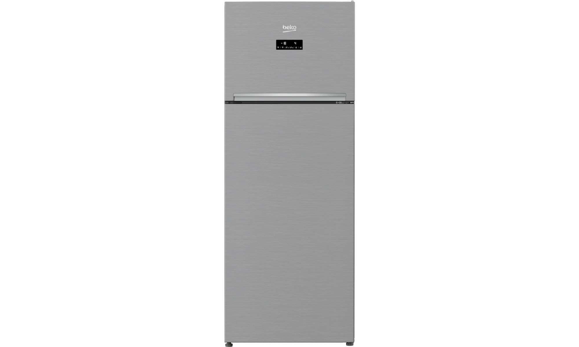 Beko RDNE505E30ZXBN Δίπορτο Ψυγείο 455lt Full No Frost Υ185xΠ70xΒ69cm Inox