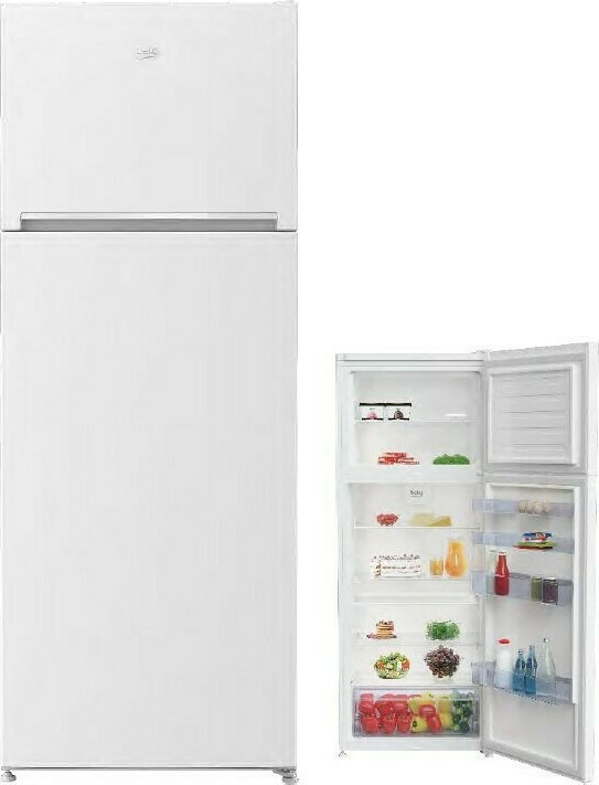 Beko RDSE465K30WN Δίπορτο Ψυγείο 437lt Υ185xΠ70xΒ64.8cm Λευκό