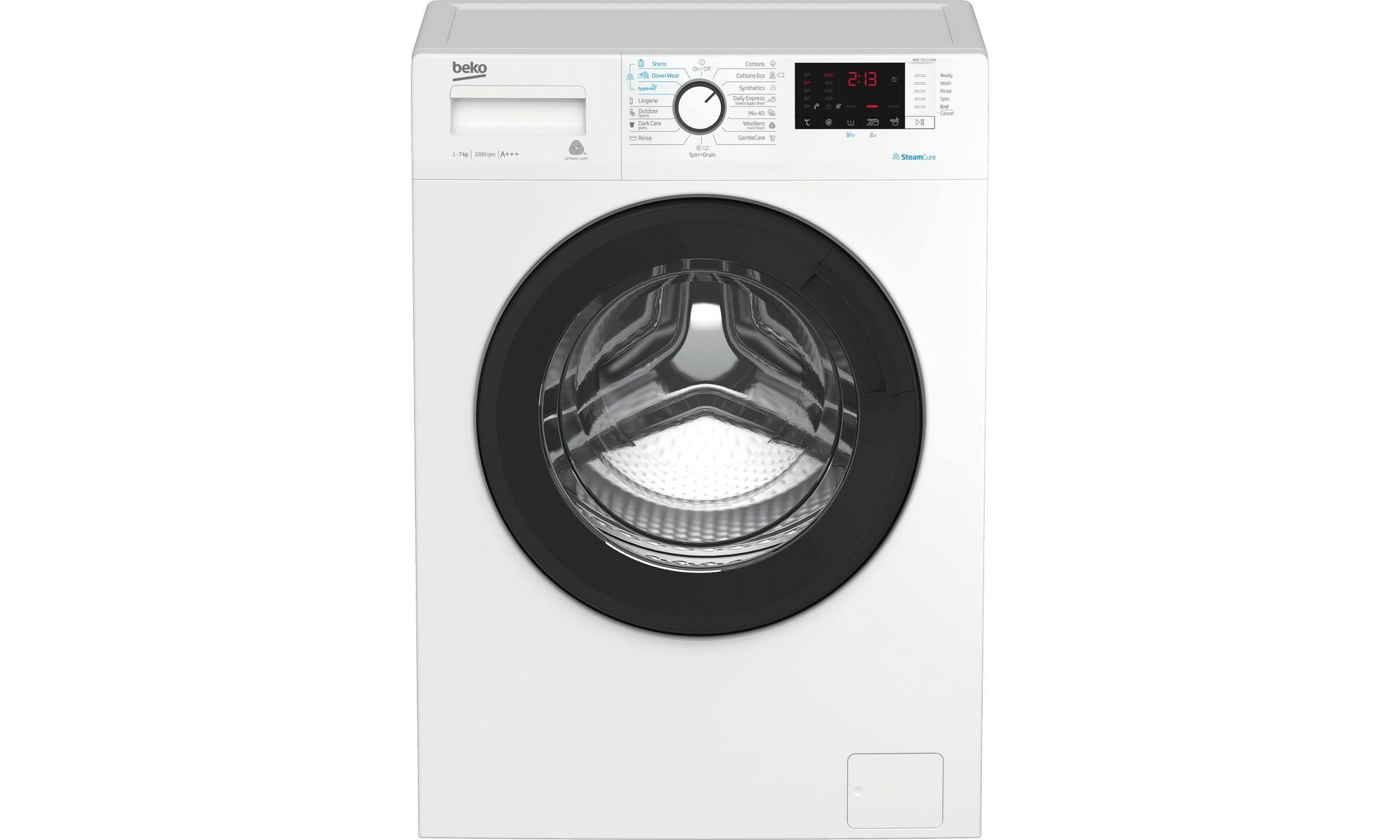 Beko WRE7512PAR Πλυντήριο Ρούχων 7kg 1000 Στροφών