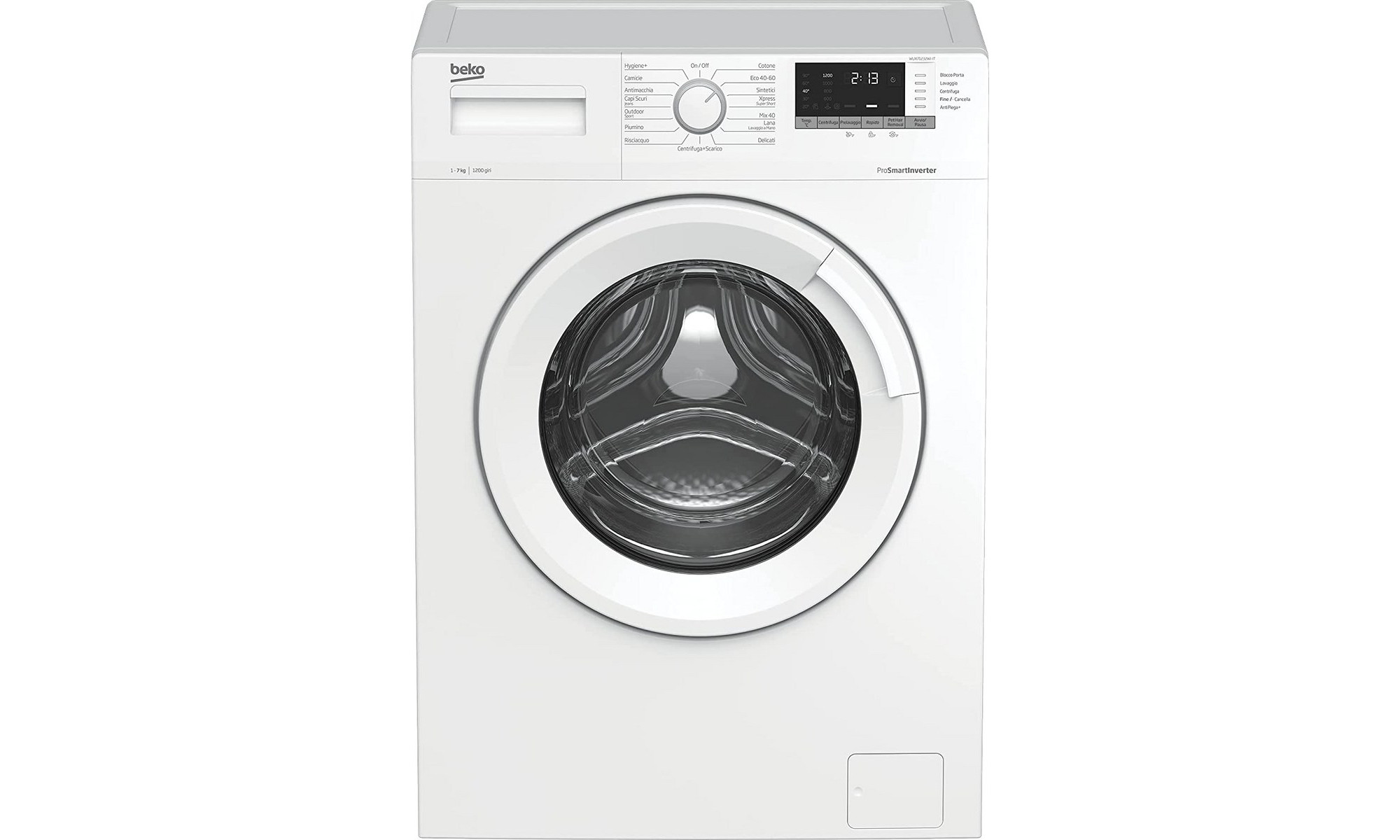 Beko WUX71232WI-IT Πλυντήριο Ρούχων 7kg 1200 Στροφών