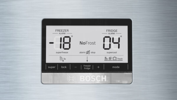 Bosch KDD86AIER Δίπορτο Ψυγείο 641lt No Frost Υ186xΠ86xΒ80cm Inox