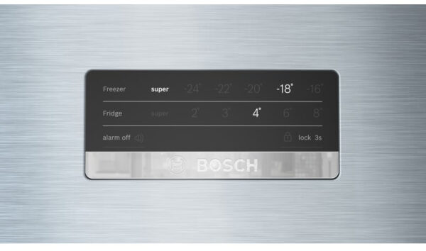 Bosch KDN56XLEB Δίπορτο Ψυγείο 522lt Full No Frost Υ193xΠ70xΒ80cm Inox