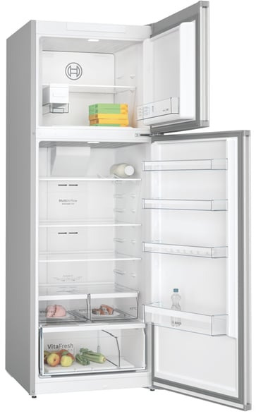 Bosch KDN56XLEB Δίπορτο Ψυγείο 522lt Full No Frost Υ193xΠ70xΒ80cm Inox