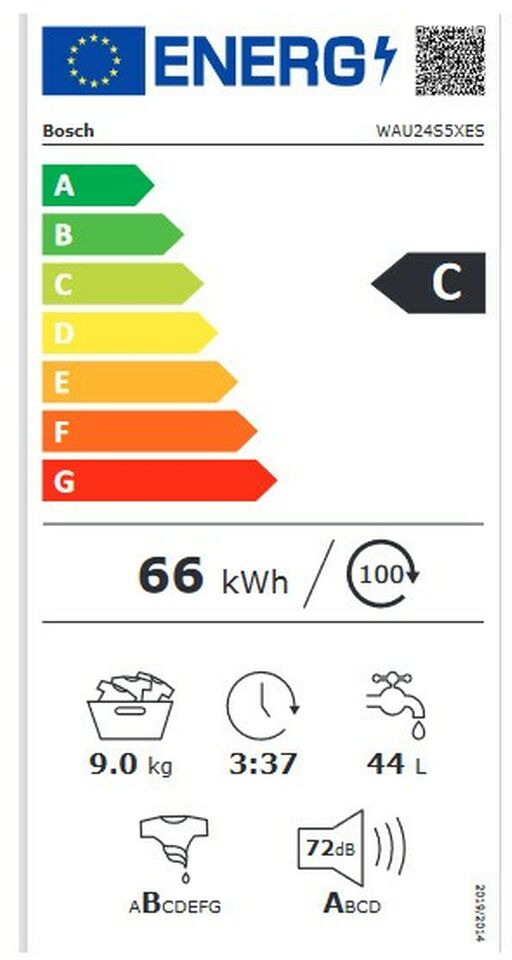 Bosch WAU24S5XES Πλυντήριο Ρούχων 9kg 1200 Στροφών