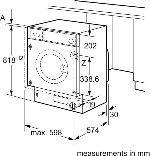 Bosch WIW24342EU Πλυντήριο Ρούχων 8kg 1200 Στροφών