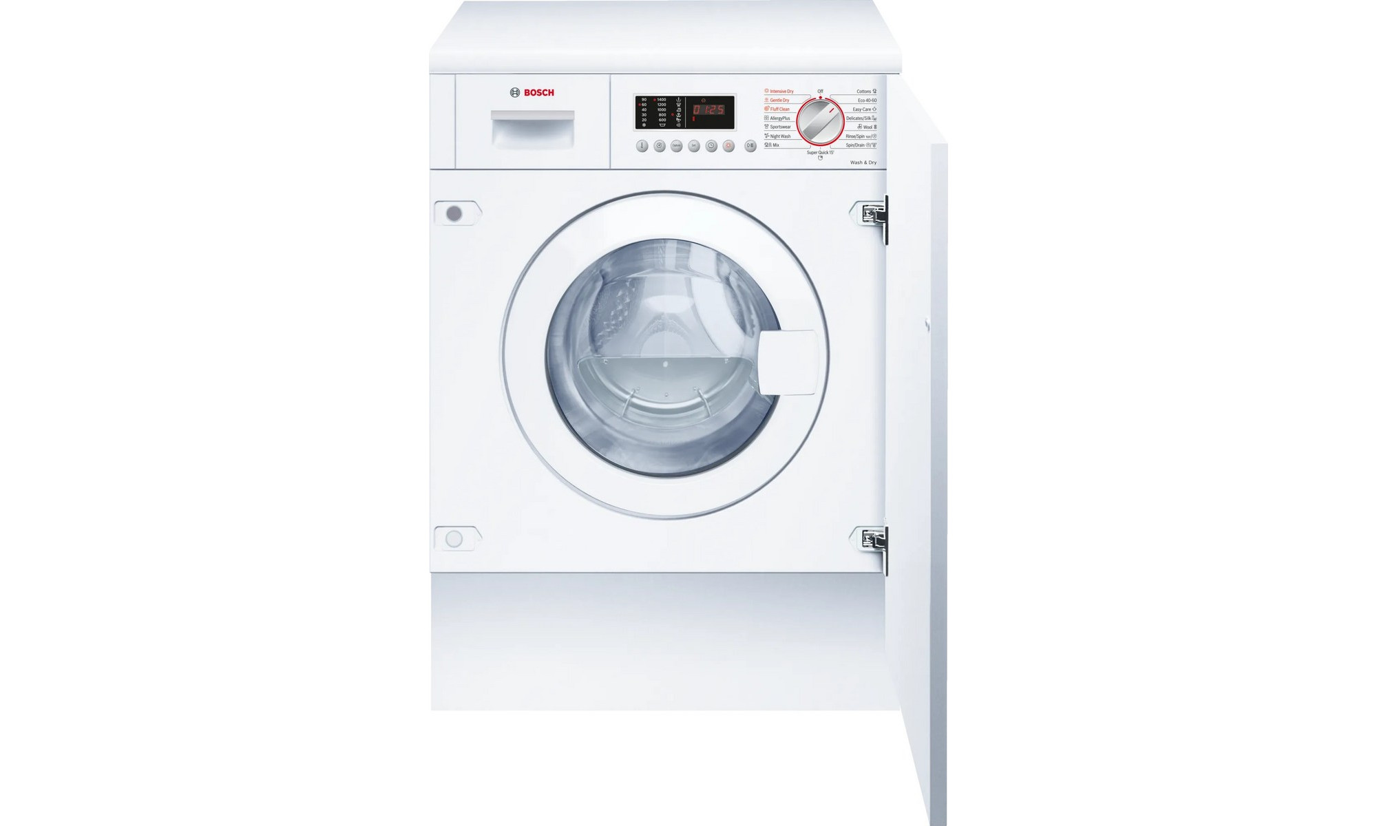 Bosch WKD28542EU Πλυντήριο Στεγνωτήριο Ρούχων 7kg / 4kg Ατμού 1400 Στροφές