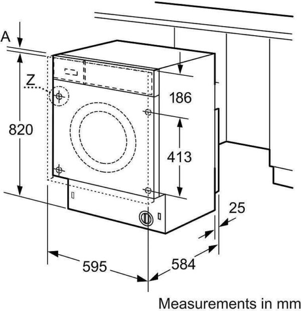 Bosch WKD28543EU Πλυντήριο Στεγνωτήριο Ρούχων 7kg / 4kg