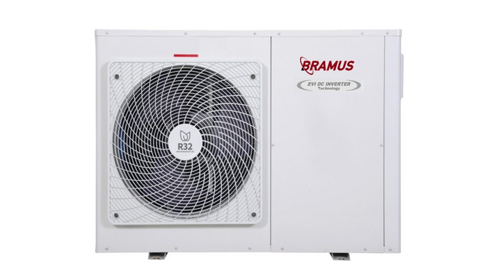 Bramus BR32P1V12SC Αντλία Θερμότητας 12kW Τριφασική Monoblock με Wi-Fi