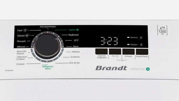 Brandt BT16019G Πλυντήριο Ρούχων Άνω Φόρτωσης 6kg 1200 Στροφών