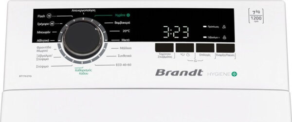 Brandt BT17029G Πλυντήριο Ρούχων Άνω Φόρτωσης 7kg 1200 Στροφών