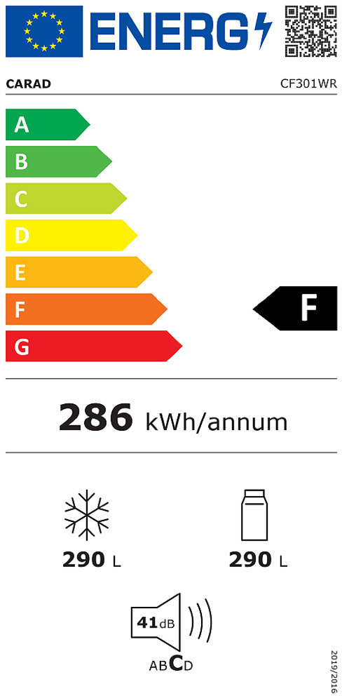 Carad CF301WR Καταψύκτης Μπαούλο 290lt