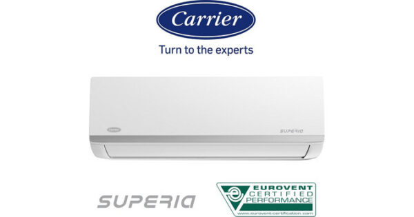 Carrier Superia 42QHB009D8SP/38QHG009D8SP Κλιματιστικό Inverter 9000 BTU A++/A+ με Ιονιστή και Wi-Fi