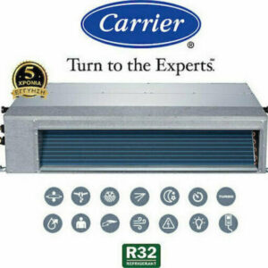 Carrier XPower 42QSS036D8S/38QUS036D8S 1Ph Επαγγελματικό Κλιματιστικό Inverter Καναλάτο 38000 BTU με Ψυκτικό Υγρό R32