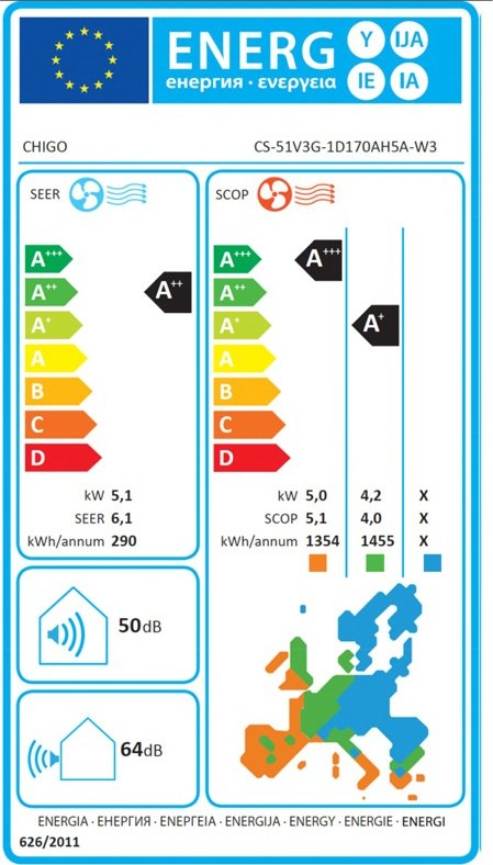 Chigo CS51V3G0 Κλιματιστικό 18000 BTU