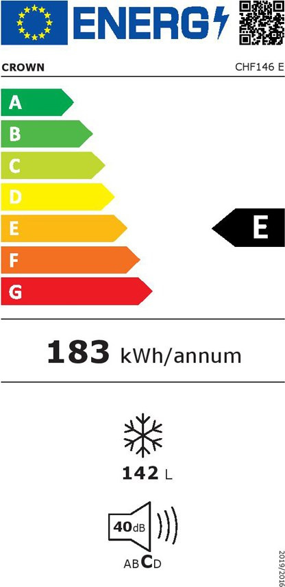 Crown CHF146E Καταψύκτης Μπαούλο