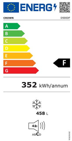 Crown D500D Καταψύκτης Μπαούλο 458lt