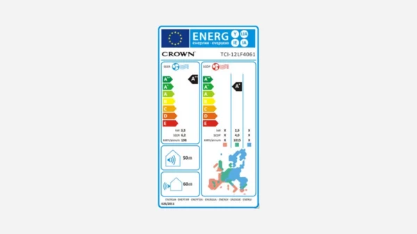 Crown TCI-12LF4061 Κλιματιστικό Inverter 12000 BTU A++/A+