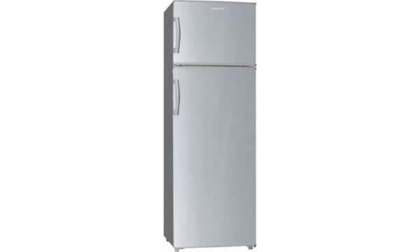 Davoline RF 220 SLV NE Δίπορτο Ψυγείο 206lt Υ143xΠ54.5xΒ55.5cm Inox