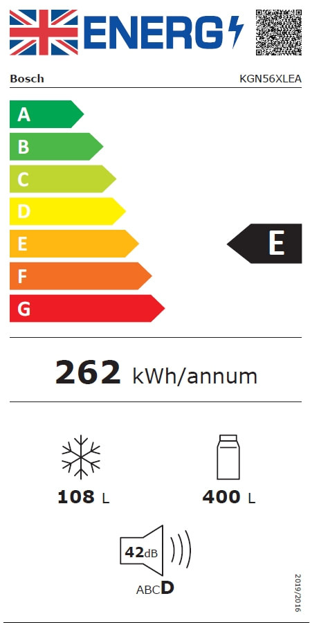 Δίπορτο Ψυγείο Bosch KDN56XLEA