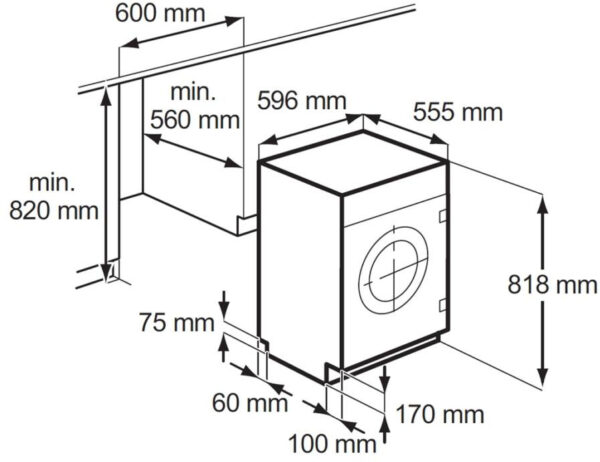 Electrolux EWG147410W Πλυντήριο Ρούχων 7kg 1400 Στροφών