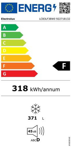 Electrolux LCB3LF38W0 Καταψύκτης Μπαούλο 371lt