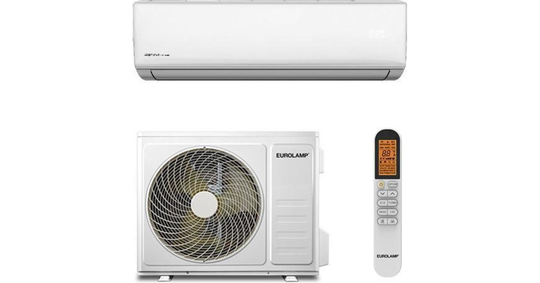 Eurolamp Zephyrus Elite S Series 300-28108 Κλιματιστικό Inverter 9000 BTU A++/A+++