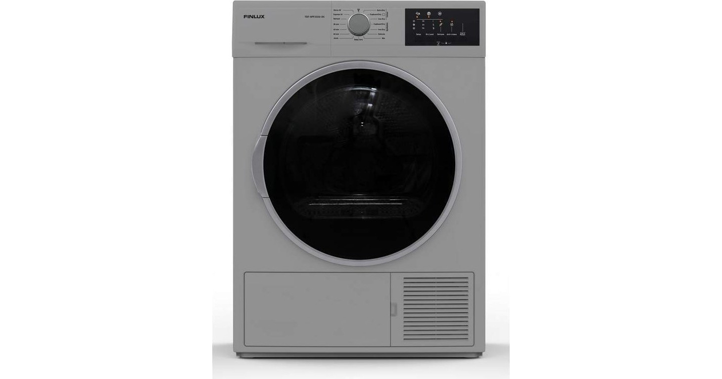 Finlux TDF-8PF2SSG-DS Στεγνωτήριο Ρούχων 8kg A++ με Αντλία Θερμότητας