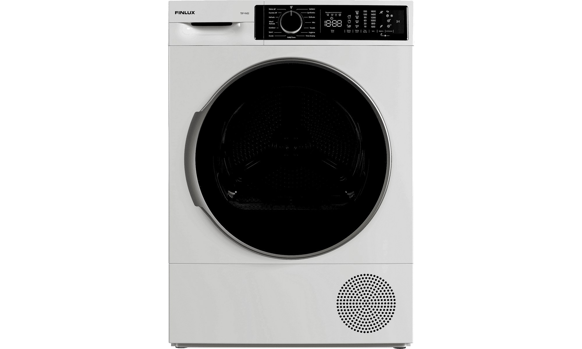 Finlux TDF-9AD2 Στεγνωτήριο Ρούχων 9kg A++ με Αντλία Θερμότητας