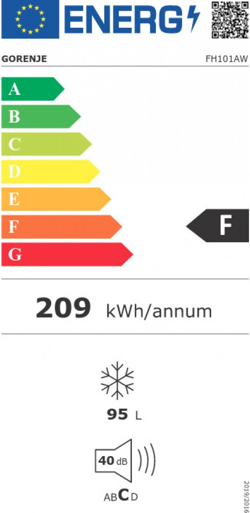 Gorenje FH101AW Καταψύκτης Μπαούλο 95lt