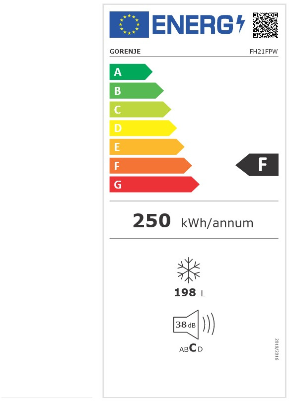 Gorenje FH21FPW Καταψύκτης Μπαούλο 198lt