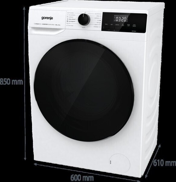 Gorenje WD2A164ADS Πλυντήριο Στεγνωτήριο Ρούχων 10kg / 6kg Ατμού 1400 Στροφές