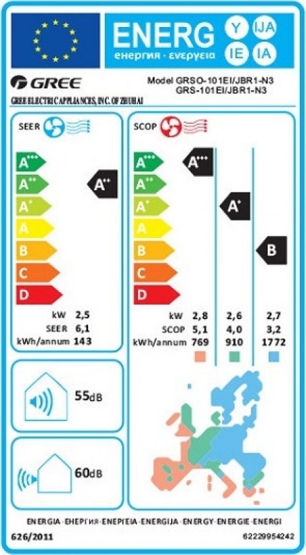 Gree Bora GRS 101-EI/JBR1-N3 Κλιματιστικό Inverter 9000 BTU A++/A+++ με Wi-Fi