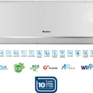 Gree Lomo GWH09QB-K6DNB Κλιματιστικό Inverter 9000 BTU με Ιονιστή