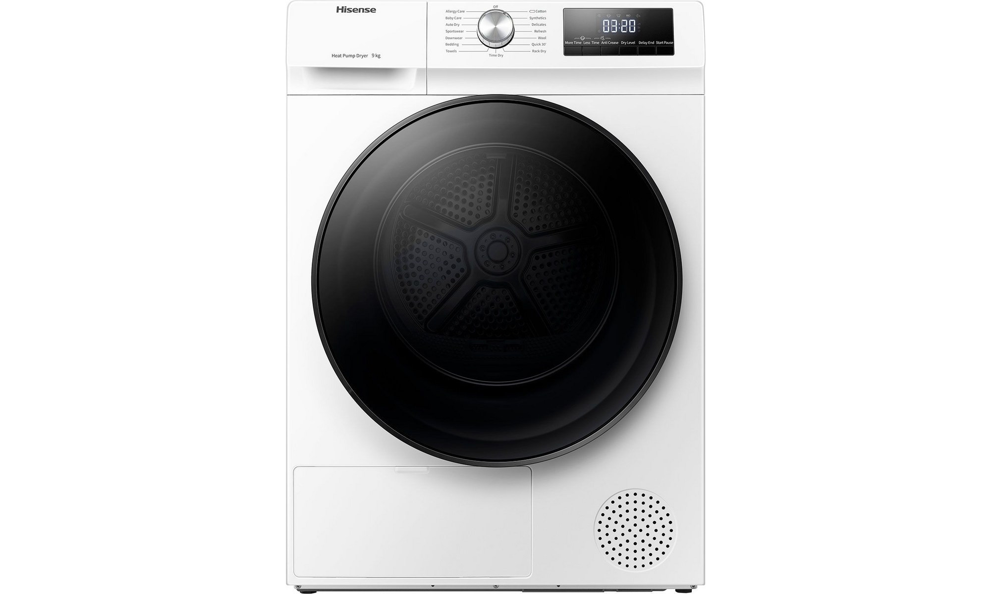 Hisense DHQA902U Στεγνωτήριο Ρούχων 9kg A++ με Αντλία Θερμότητας