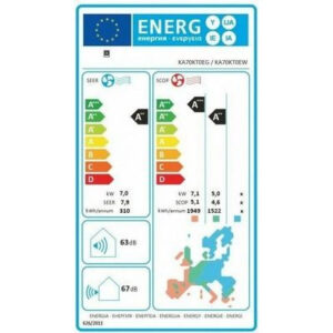 Hisense Energy KA70KT0EG/KA70KT0EW Κλιματιστικό Inverter 24000 BTU A++/A+++ με Ιονιστή και Wi-Fi