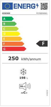 Hisense FC258D4AW1 Καταψύκτης Μπαούλο 198lt